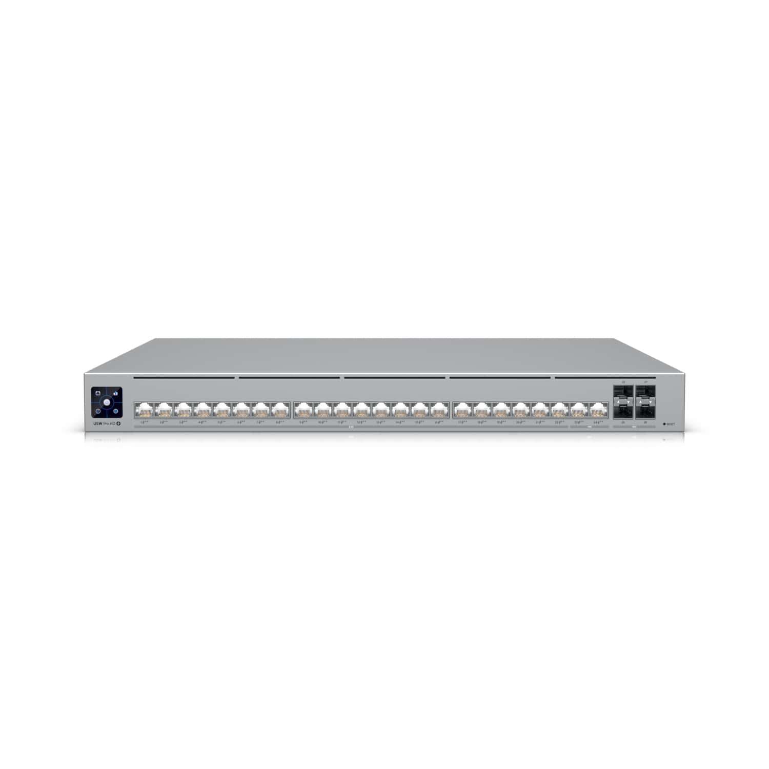 Ubiquiti Pro HD 24 PoE,Professional-grade, Layer 3 Etherlighting Switch, (2) 10 GbE PoE++, (22) 2.5 GbE PoE++, (4) 10G SFP+ Ports. Ubiquiti Pro HD 24 PoE,Professional-grade, Layer 3 Etherlighting Switch, (2) 10 GbE PoE++, (22) 2.5 GbE PoE++, (4) 10G SFP+ Ports.